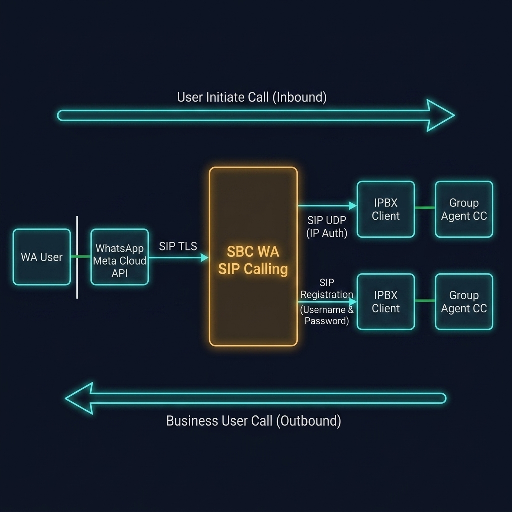 Arsitektur SBC WA SIP Calling